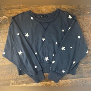 Abercrombie Star Print Cropped Sweatshirt
